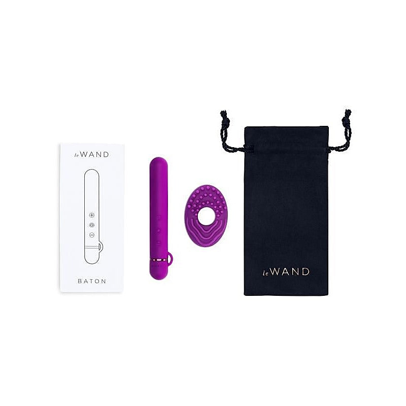Le Wand Chrome Baton Rechargeable Bullet Vibrator with 15 Vibration Modes - Bullet Vibrators