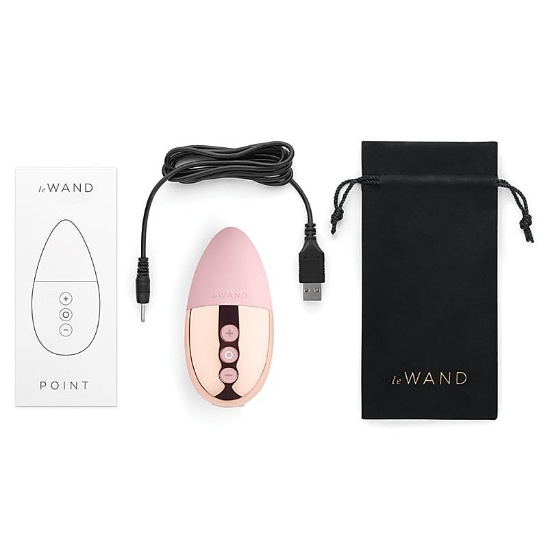 Le Wand Point Compact Waterproof Vibrator for Hands Free Clitoral Stimulation - Mini & Slim Vibrators