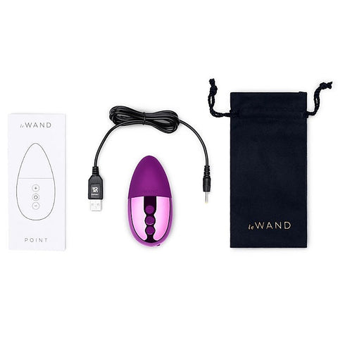 Le Wand Point Compact Waterproof Vibrator for Hands Free Clitoral Stimulation - Mini & Slim Vibrators