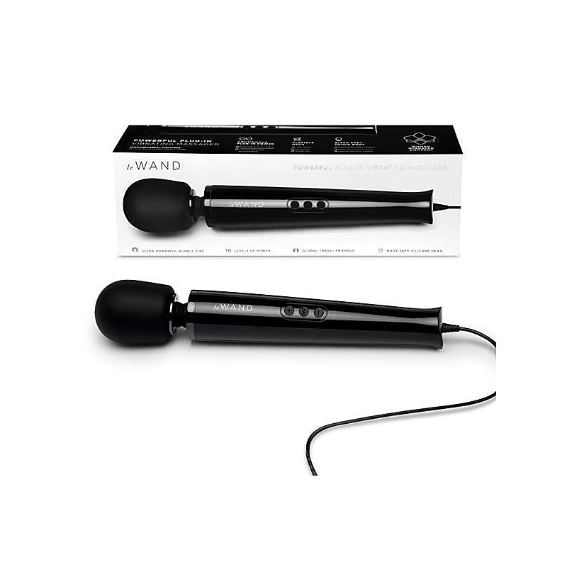 Le Wand Plug In Vibrating Massager with 10 Intensities - Body Wands