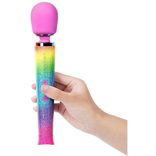Rainbow Ombre Vibrating Body Wand by Le Wand - Body Wands
