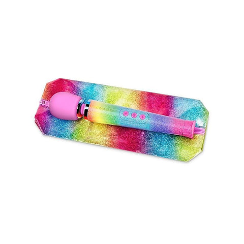 Le Wand Rainbow Ombre Vibrating Body Wand Massager with Flexible Neck - Body Wands