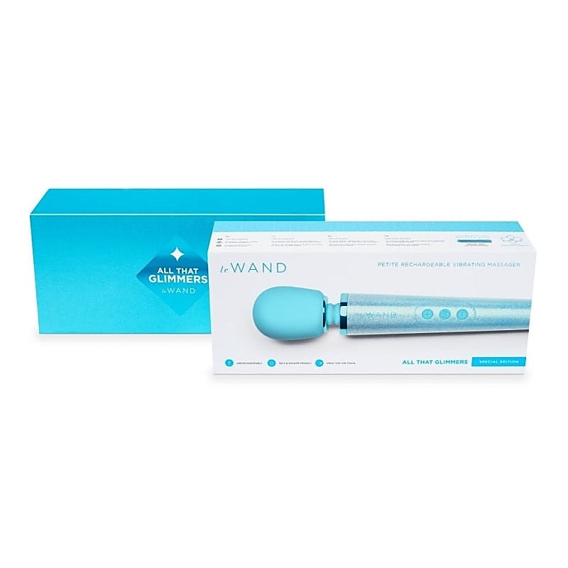Le Wand Petite All That Glimmers Compact Rechargeable Vibrator with 60 Settings - Body Wands