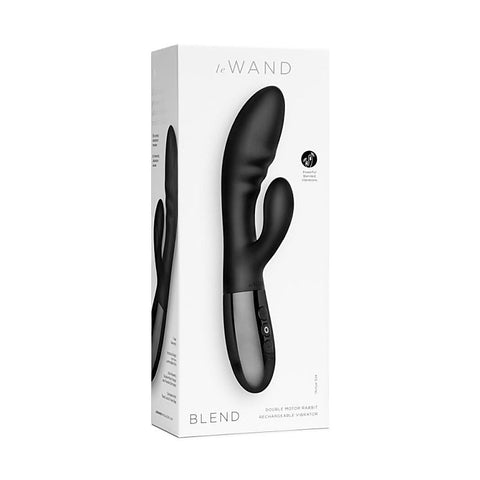 Le Wand Blend Dual Stimulation Rechargeable Vibrator Chrome Rabbit Style - Rabbit Vibrators