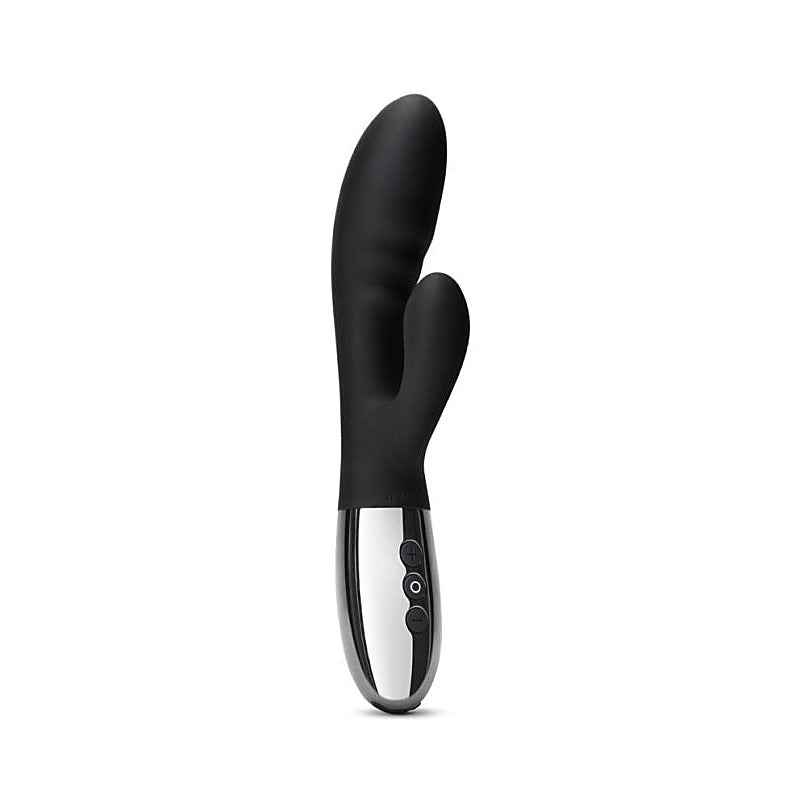 Le Wand Blend Dual Stimulation Rechargeable Vibrator Chrome Rabbit Style - Rabbit Vibrators
