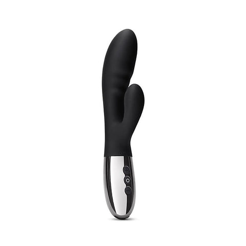 Le Wand Blend Dual Stimulation Rechargeable Vibrator Chrome Rabbit Style - Rabbit Vibrators