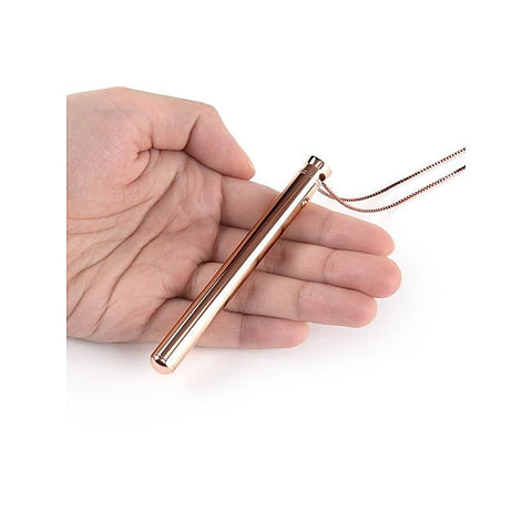 Le Wand Chrome Vibrating Pendant Discreet Wearable Vibrator Necklace - Mini & Slim Vibrators