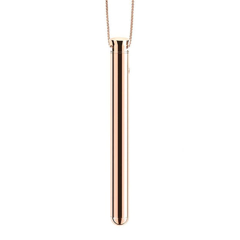 Le Wand Chrome Vibrating Pendant Discreet Wearable Vibrator Necklace - Mini & Slim Vibrators