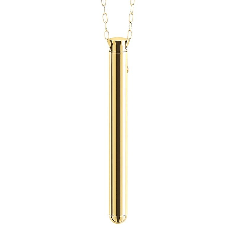 Le Wand Chrome Vibrating Pendant Discreet Wearable Vibrator Necklace - Mini & Slim Vibrators