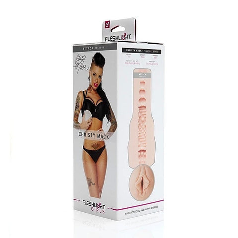 Fleshlight Girls Christy Mack Attack Mens Masturbator SuperSkin Material - Fleshlight Male Masturbators