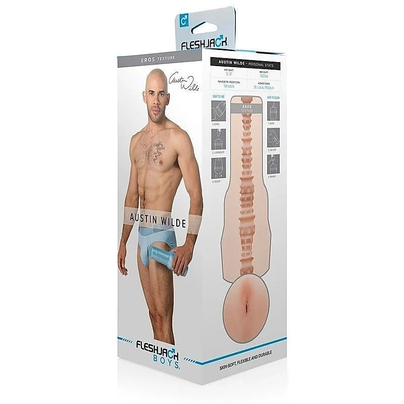 FleshJack Boys Austin Wilde Realistic Blowjobs by Fleshlight - Realistic Butts And Vaginas