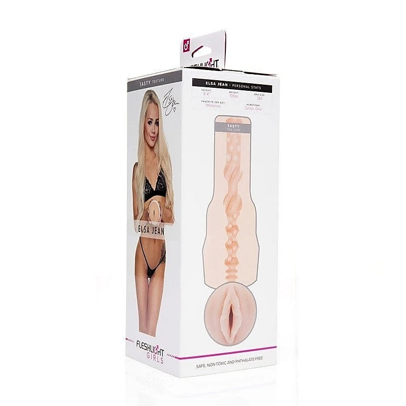 Fleshlight Girls Elsa Jean Realistic Male Masturbator with Tasty Texture - Fleshlight Male Masturbators