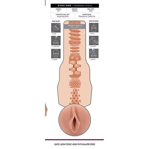 Premium Kissa Sins Insatiable by Fleshlight - Fleshlight Male Masturbators