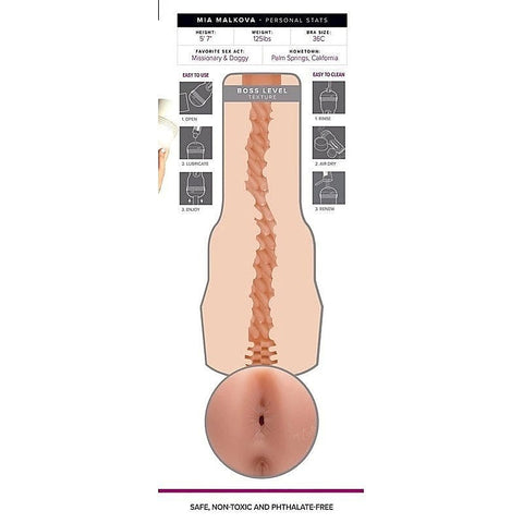 Fleshlight Girls Mia Malkova Lvl Up Mens Masturbator Sleeve with Rebel Texture - Fleshlight Male Masturbators