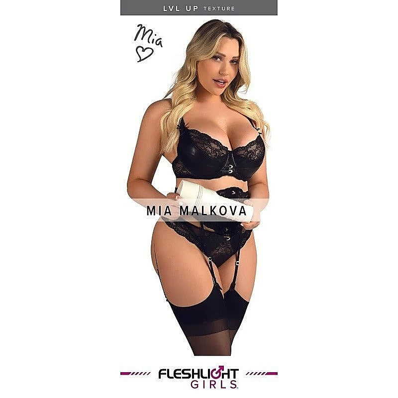 Fleshlight Girls Mia Malkova Lvl Up Mens Masturbator Sleeve with Rebel Texture - Fleshlight Male Masturbators