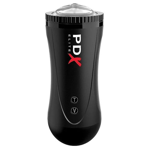 PDX Elite Moto Vibrating and Thrusting Male Stroker - Masturbators and Strokers