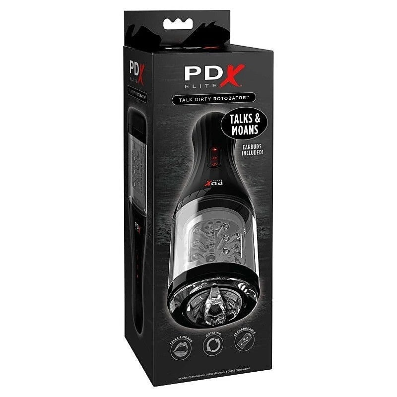 PDX Elite Talk Dirty Rotobator by Pipedream Products - Masturbators and Strokers