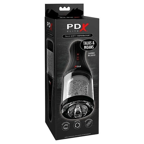 PDX Elite Talk Dirty Rotobator by Pipedream Products - Masturbators and Strokers