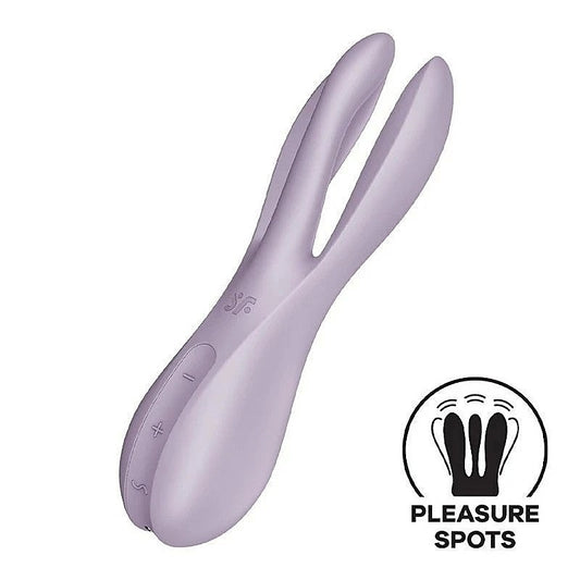 Threesome 2 Layon 12 Functions Massager by Satisfyer - Masturbators and Strokers