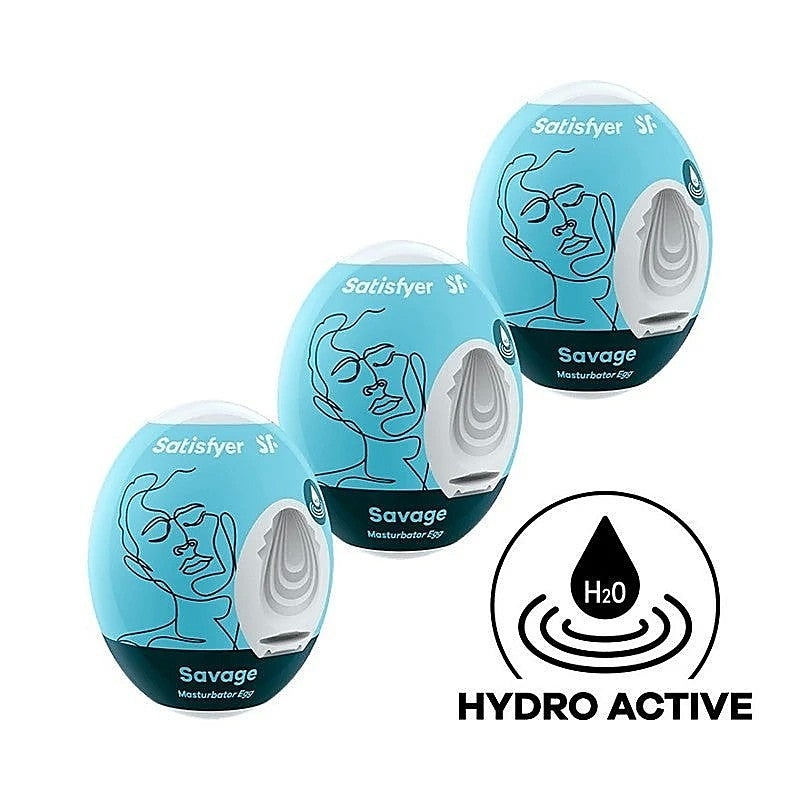 Mixed 3 Pack Male Masturbator Eggs #2 by Satisfyer - Masturbators and Strokers
