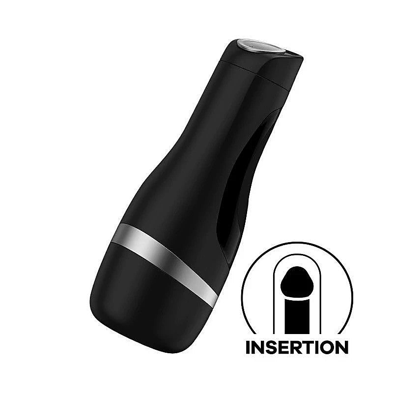 Men Classic Vibrating Male Masturbator By Satisfyer - Masturbators and Strokers