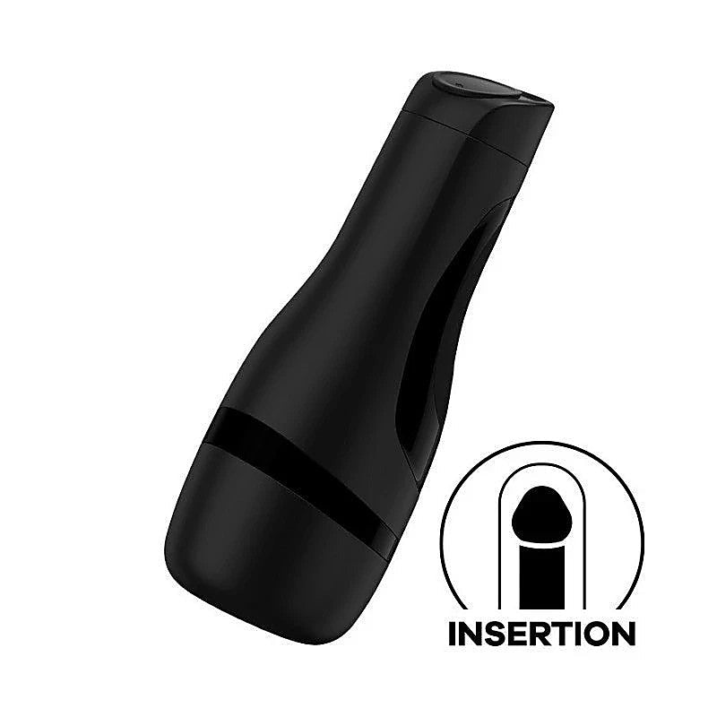 Men Classic Vibrating Male Masturbator By Satisfyer - Masturbators and Strokers