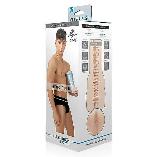 Reno Gold Golden Boy Male Stroker by Fleshjack Boys - Masturbators and Strokers