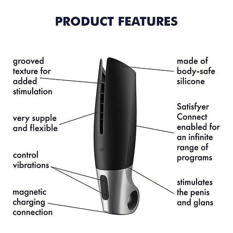 Power App Controlled Male Masturbator by Satisfyer - Masturbators and Strokers