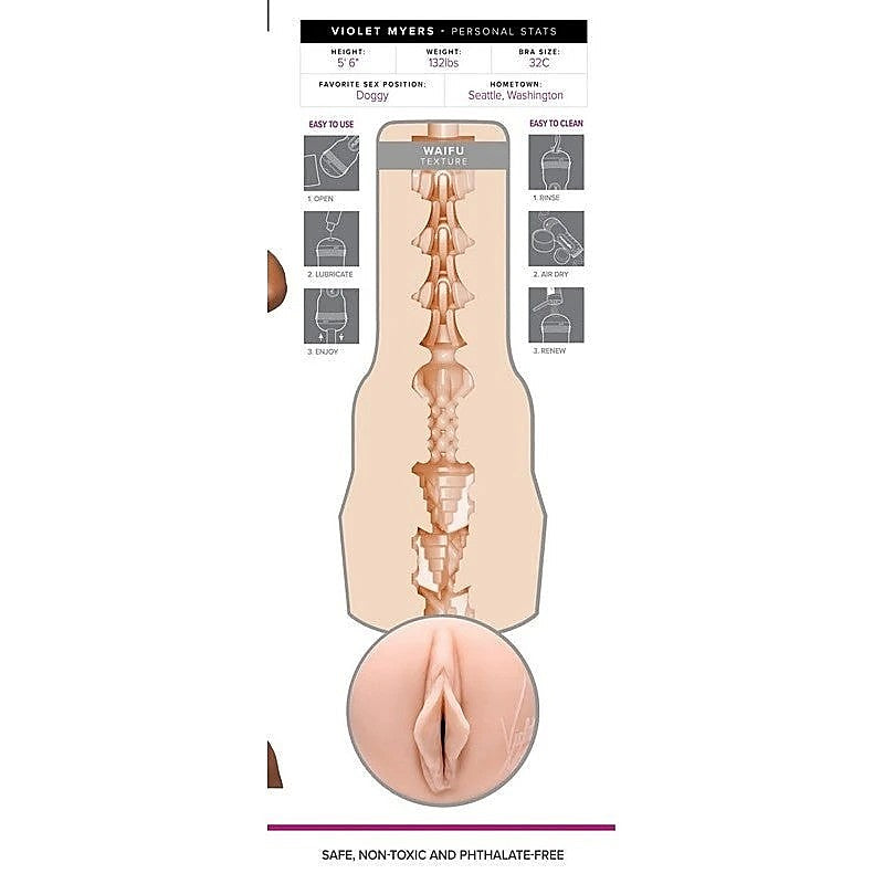 Violet Myers Waifu Realistic Pleasure Male Stroker - Fleshlight Male Masturbators