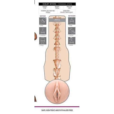 Violet Myers Waifu Realistic Pleasure Male Stroker - Fleshlight Male Masturbators