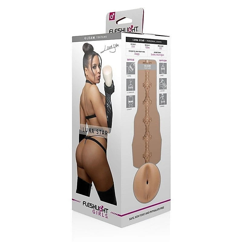 Luna Star Gleam Realistic Butt Stroker by Fleshlight - Realistic Butts And Vaginas