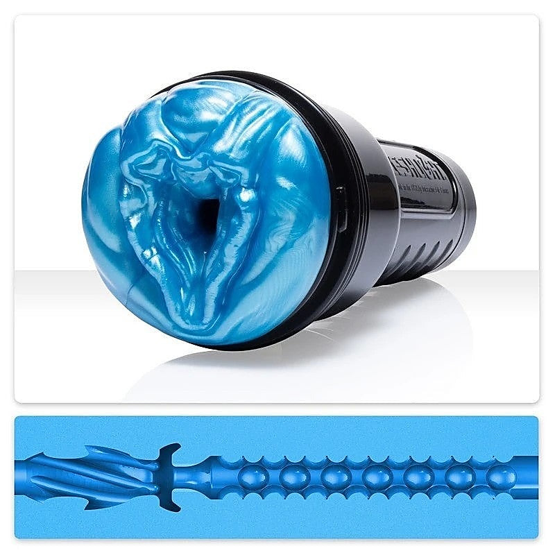 Freaks Alien Blue Metallic Male Masturbator by Fleshlight - Realistic Butts And Vaginas