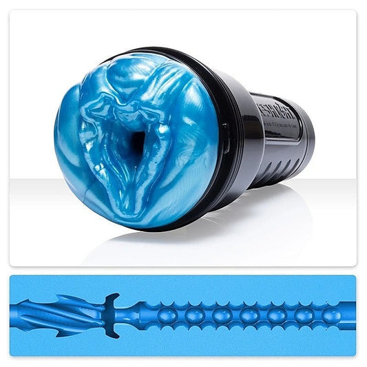 Freaks Alien Blue Metallic Male Masturbator by Fleshlight - Realistic Butts And Vaginas