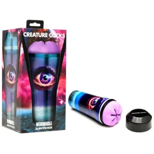 XR Brands Creature Cocks Wormhole Alien Fantasy Stroker Textured Masturbator - - Masturbators and Strokers