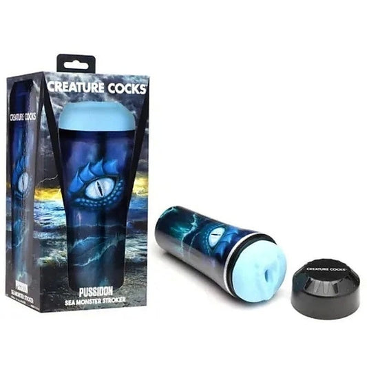 Pussidon Sea Monster Men's Customizable Stroker by XR Brands - Masturbators and Strokers