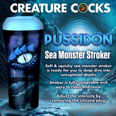 Pussidon Sea Monster Men's Customizable Stroker by XR Brands - Masturbators and Strokers