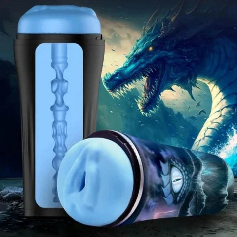 XR Brands Pussidon Sea Monster Mens Customizable Stroker with Suction Control - Masturbators and Strokers