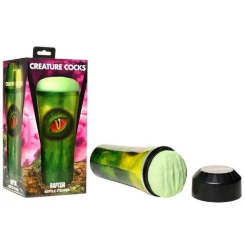 XR Brands Creature Cocks Raptor Reptile Pleasure Stroker Male Masturbator - Masturbators and Strokers