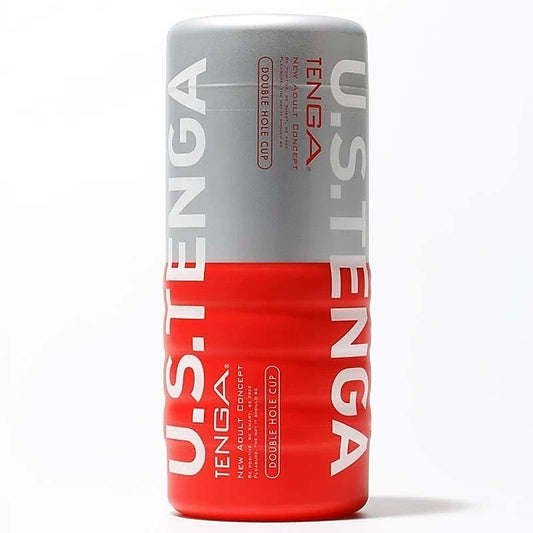 Double Hole Cup Ultra Male Masturbator by Tenga - Masturbators and Strokers