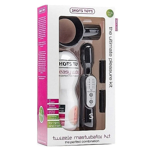 Twizzle Masturbator Kit by Shots Toys - Masturbators and Strokers