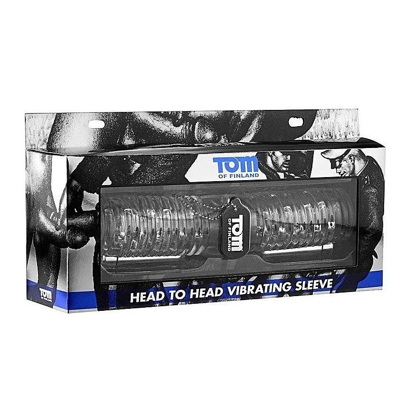 Tom of Finland Head to Head Vibrating Sleeve by XR Brands - Masturbators and Strokers