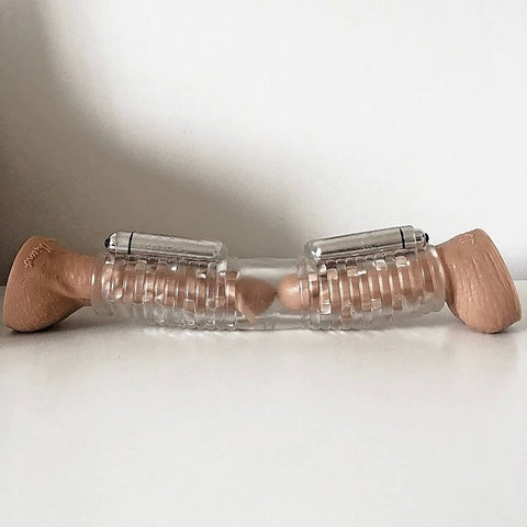 Tom of Finland Head to Head Vibrating Sleeve by XR Brands - Masturbators and Strokers