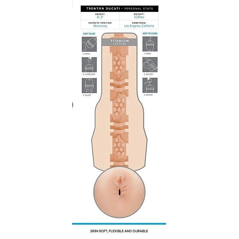 Trenton Ducati Titanium Masturbator by Fleshlight - Fleshlight Male Masturbators