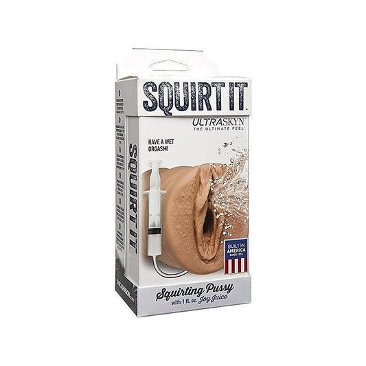 Squirt It Squirting Realistic Pussy Stroker by Doc Johnson - Masturbators and Strokers