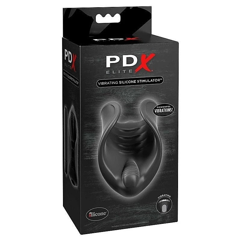 PDX Elite Vibrating Silicone Male Stimulator - Masturbators and Strokers
