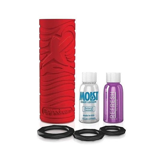 PDX Elite Double Penetration Vibrating Male Stroker - Masturbators and Strokers