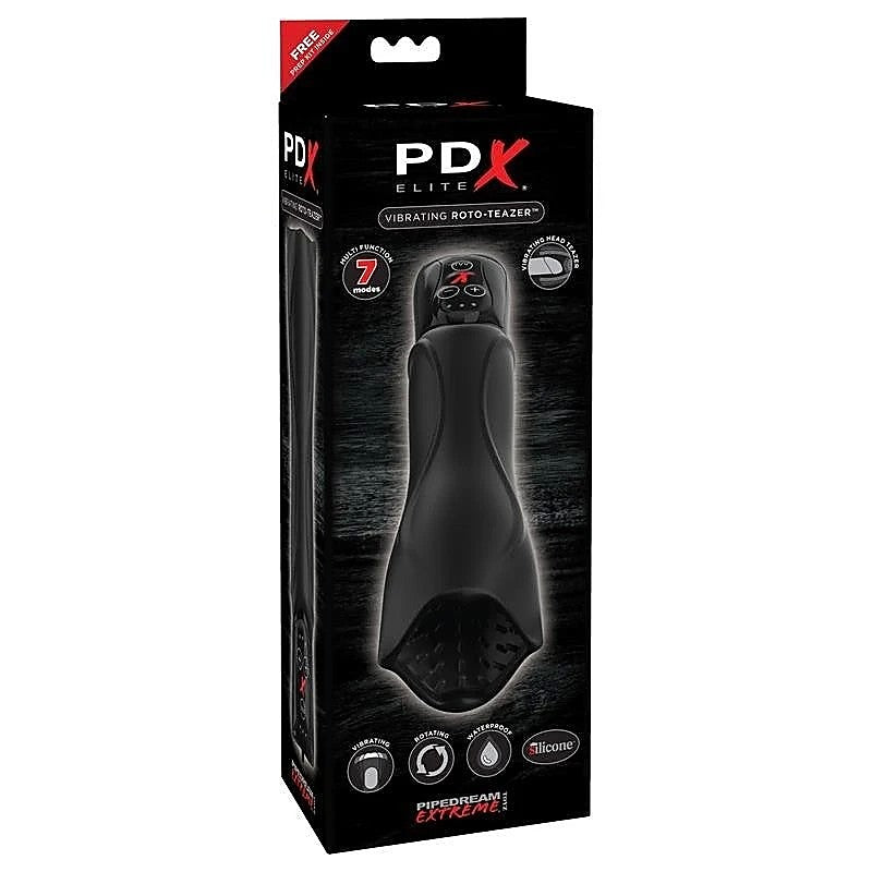 PDX Elite Vibrating Roto-Teazer by Pipedream Products - Masturbators and Strokers