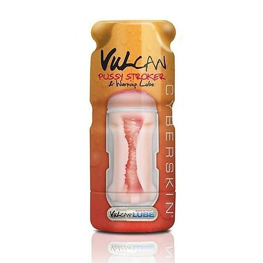 Cyberskin Vulcan Pussy Stroker With Warming Lube by Topco - Masturbators and Strokers