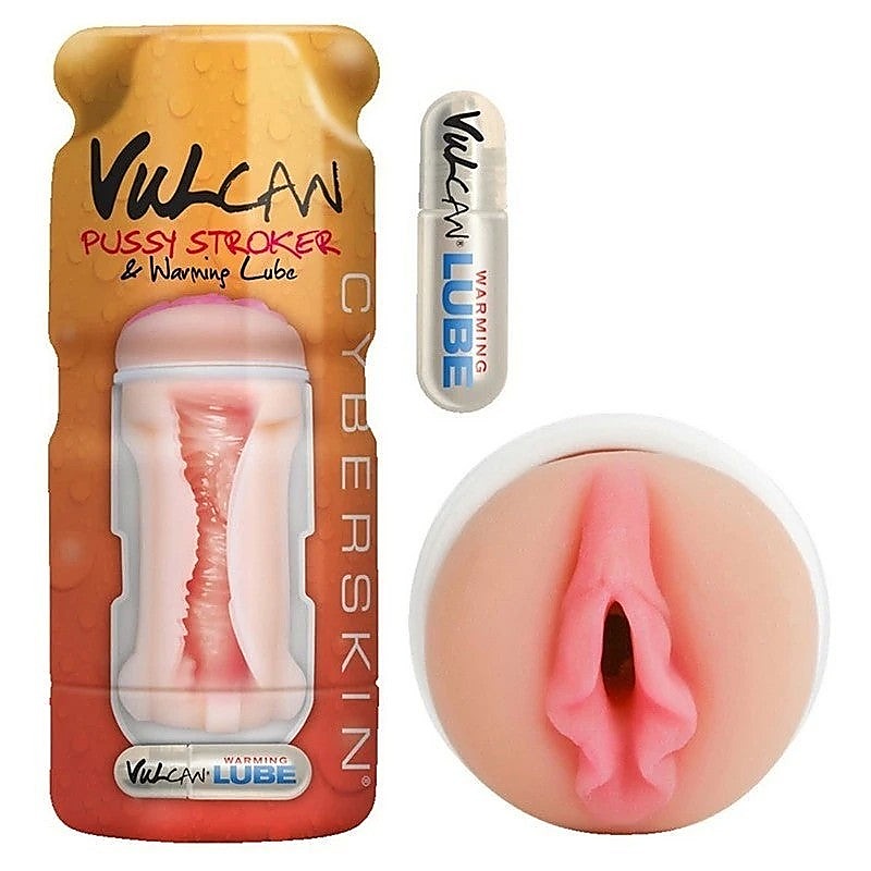 Premium Cyberskin Vulcan Pussy Stroker by Topco - Masturbators and Strokers