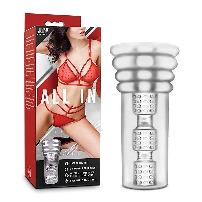 Premium M for Men All In by Blush Novelties - Masturbators and Strokers